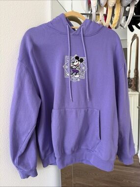 Disney Parks Disney 100 Years of Wonder Celebration Purple Embroidered Hoodie